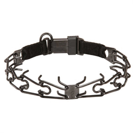 Herm Sprenger 3.2mm Black Stainless Steel Dog Pinch Collar with Click Lock Buckle - DogSports4u