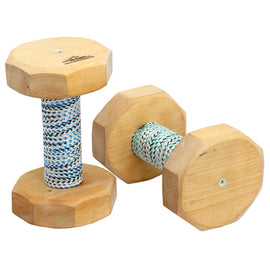 Schutzhund Dog Training Dumbbell with French Linen Cover - DogSports4u