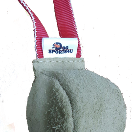 Leather Ball tug in Natural leather